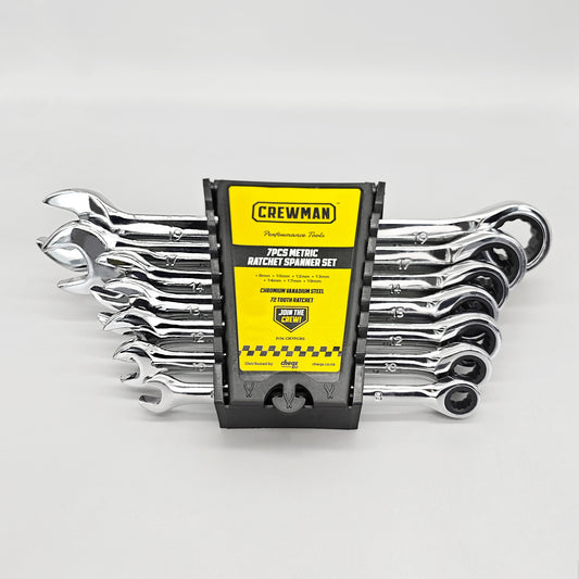 CREWMAN | 7-Piece Metric Ratchet Spanner Set