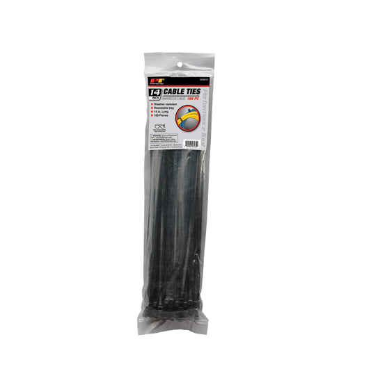 Performance Tool | Black Cable Ties 100pc - 355mm (14")