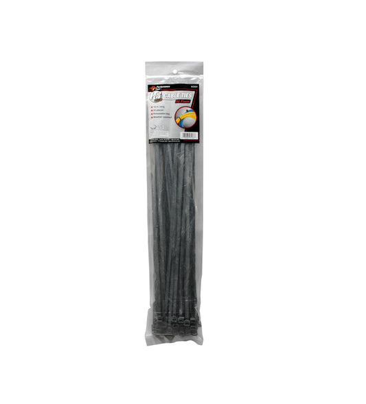 Performance Tool | Black Cable Ties 50pc - 455mm (18")