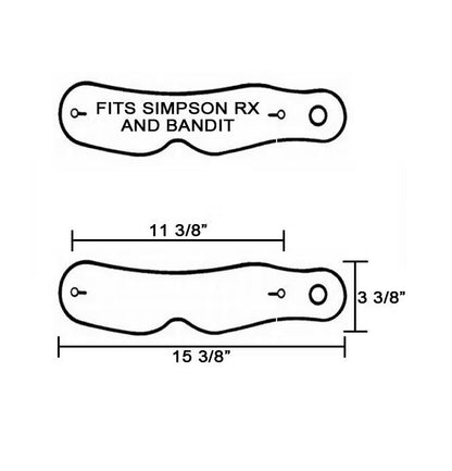 Speedway Motors | E Style Tear Offs - 11-3/8 Inch